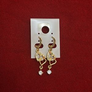 Aretes de oro laminado